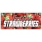 Signmission FRESH STRAWBERRIES BANNER SIGN fruit stand cart signs produce farm B-96 Fresh Straw Berries - alternate 1